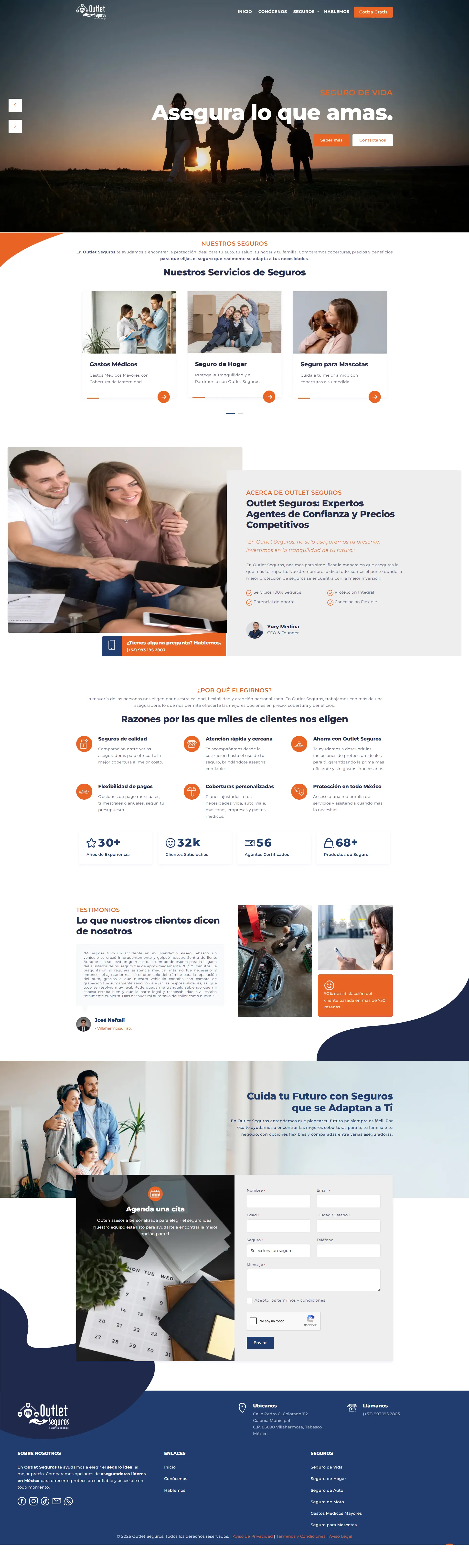 Outlet Seguros — Sitio Web con CRM Integration — captura 1