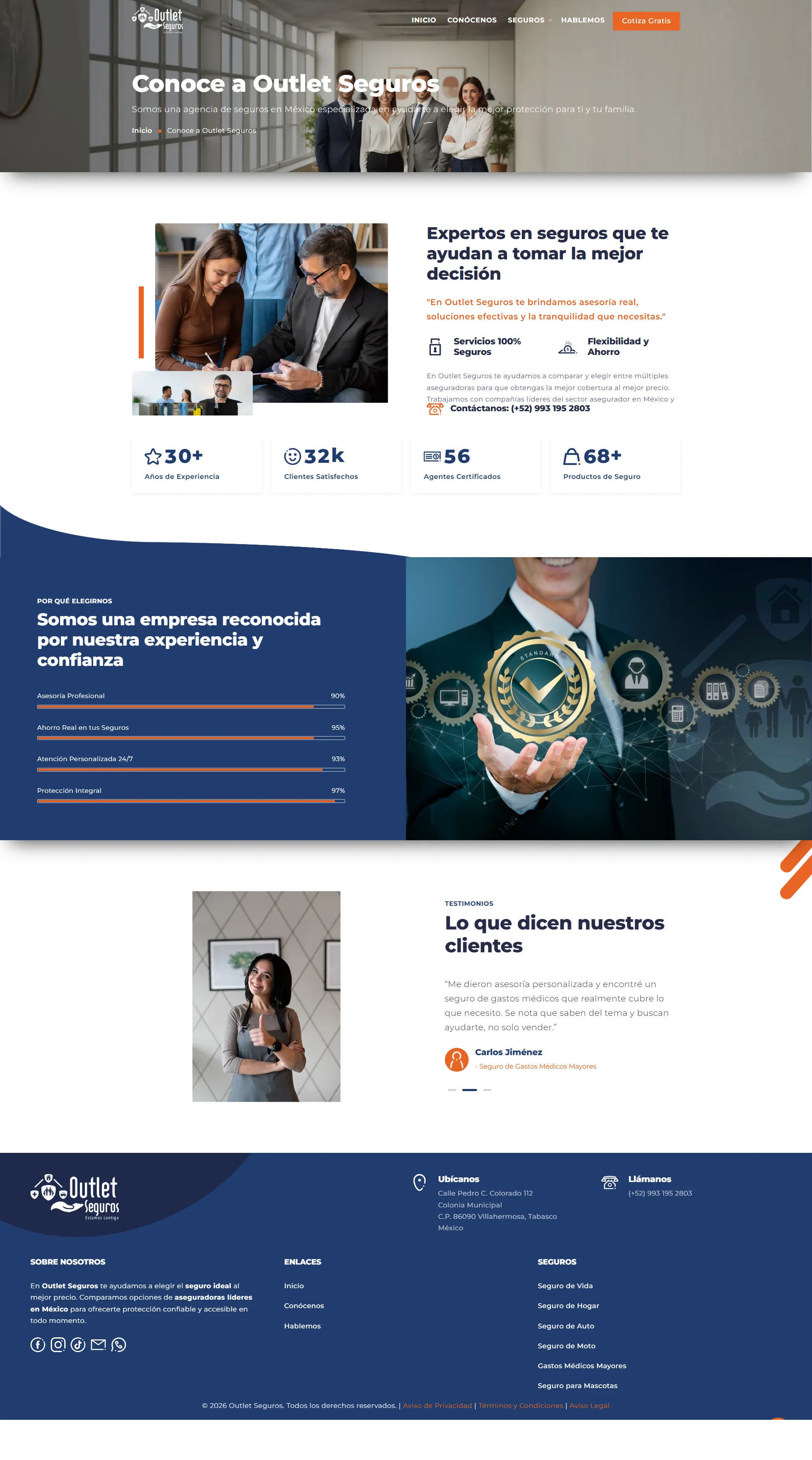 Outlet Seguros — Sitio Web con CRM Integration — captura 2