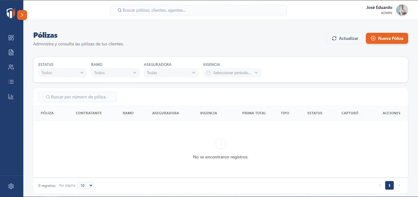 SIAS — Sistema Integral de Administración de Seguros — captura 3