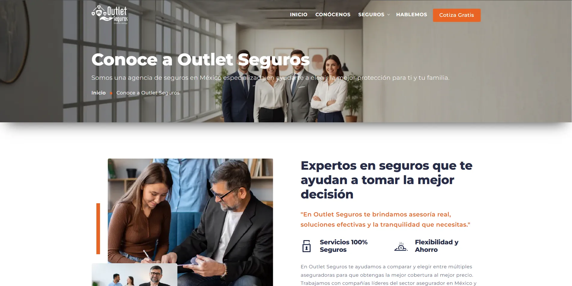 Outlet Seguros — Sitio Web con CRM Integration